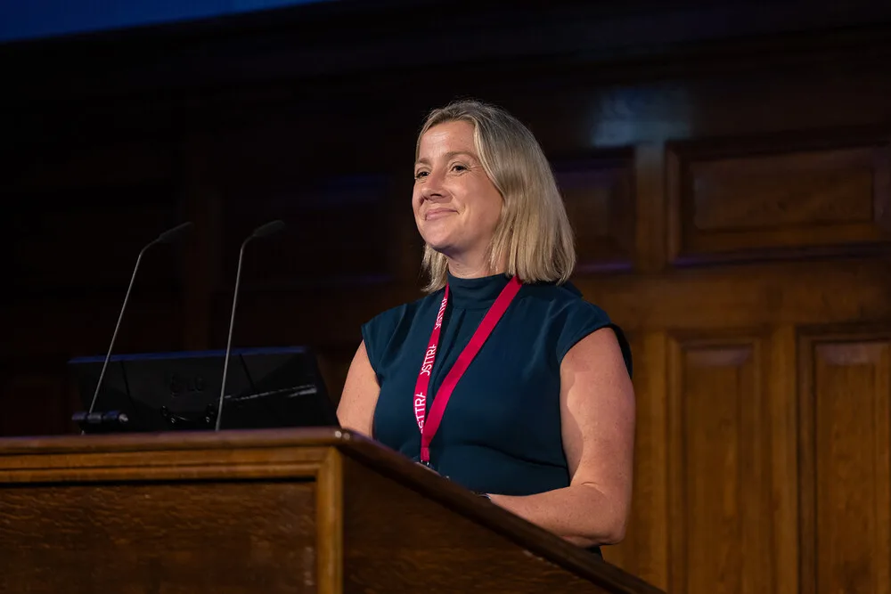 Sinead O'Sullivan pictured at the lectern
